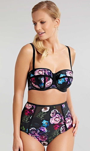 Panache Swim Jolee bandeau floral multi