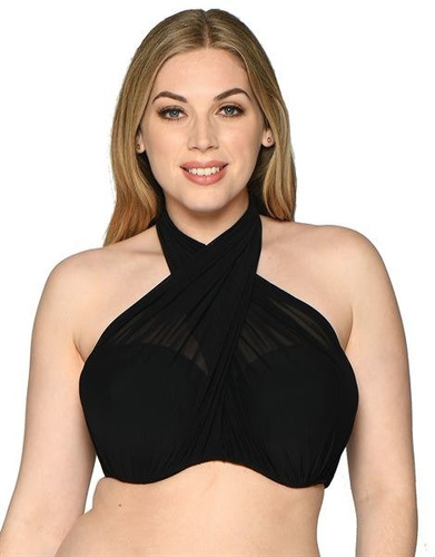 Curvy Kate Swim Wrapsody Black Bandeau Bikini Top